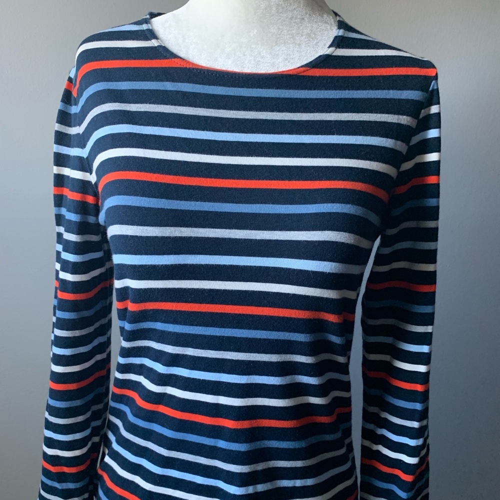 Saint James Long Sleeve Striped Top Size 4